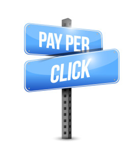 pay per click road sign illustration design